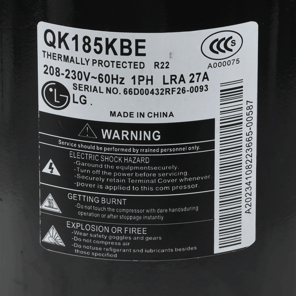 LG Compressor QK185KBE